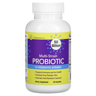 InnovixLabs, Multi-Strain Probiotic, mehrstämmiges Probiotikum, 50 Milliarden, 60 Kapseln mit verzögerter Freisetzung