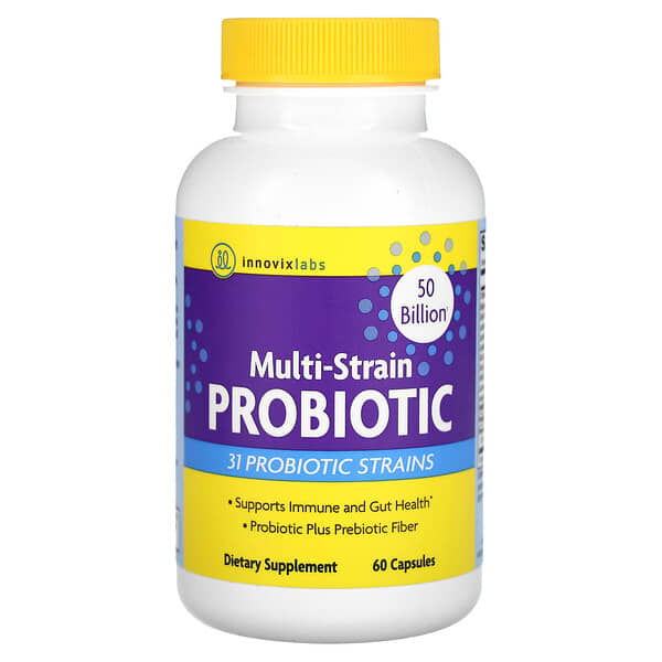 InnovixLabs, Multi-Strain Probiotic, 50 Billion, 60 Capsules