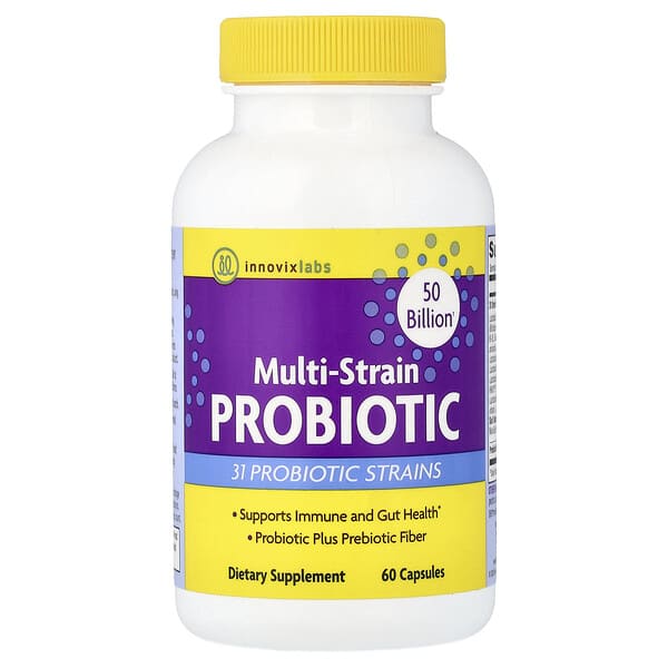 InnovixLabs, Multi-Strain Probiotic, 60 Capsules