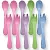 Green Sprouts, Toddler Forks & Spoons (Girl Set), 12 Months-2 Year+, 5 Forks/5 Spoons