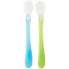 Green Sprouts, Feeding Spoons, 6-12 Months, Aqua & Green Set, 2 Pack- 2 Spoons