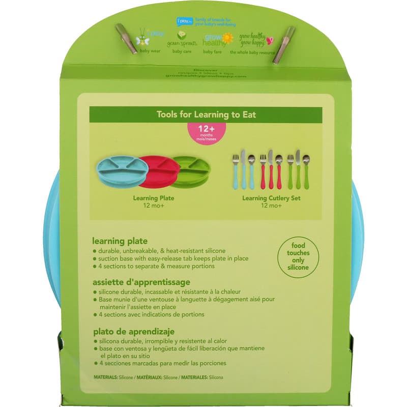 Green Sprouts Learning Spoon Set Aqua