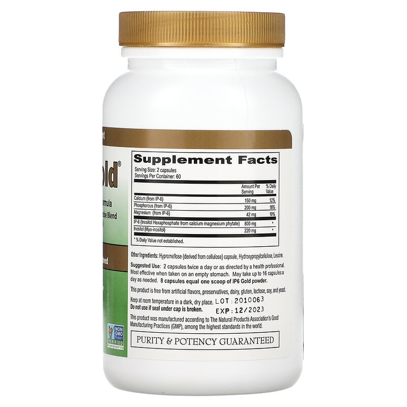 IP6 Gold, immununterstützende Formel, 120 vegetarische Kapseln
