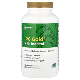 IP-6 International, IP6 Gold® con inositol, Complejo de refuerzo celular avanzado, 240 cápsulas vegetales