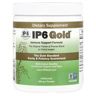 IP-6 International‏, IP6 Gold®‎, אבקה לתמיכה במערכת החיסון, ללא טעם, 308 גרם