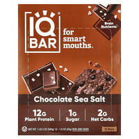 海外ブランド  プラント プロテインバー、チョコレート シーソルト、12本、各 ダイエットお菓子