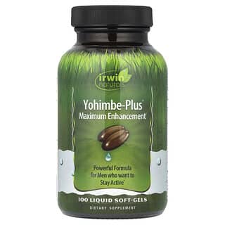 Irwin Naturals, Yohimbe-Plus, максимальное улучшение, 100 желатиновых капсул