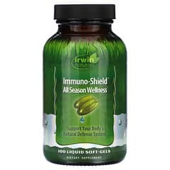 Irwin Naturals, Immuno-Shield, добавка для хорошего самочувствия на весь год, 100 желатиновых капсул