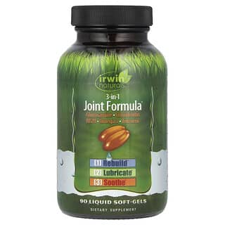 Irwin Naturals, Формула за стави 3 в 1, 90 течни меки гелчета