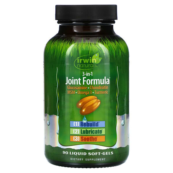 Irwin Naturals, 3-in-1 Joint Formula, 90 Liquid Soft-Gels