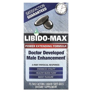 Applied Nutrition, Libido-Max®, Suplemento para favorecer la libido, 75 cápsulas blandas con contenido líquido de acción rápida