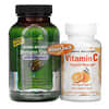 Immuno-Shield with Elderberry, 60 Liquid Soft-Gels + Vitamin C, 500 mg, 30 Capsules
