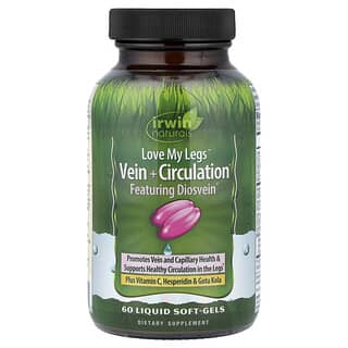 Irwin Naturals, Love My Legs, Vein + Circulation, 60 Liquid Soft-Gels