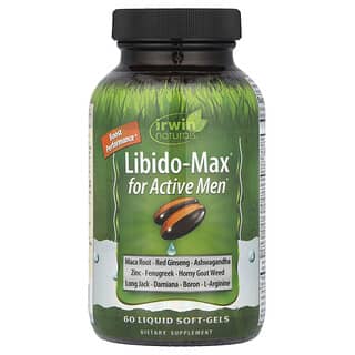 Irwin Naturals, Libido-Max® для активных мужчин, 60 желатиновых капсул