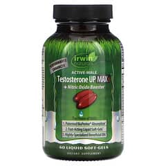 Irwin Naturals, Active-Male, Testosterone Up Max 3 + Nitric Oxide ...