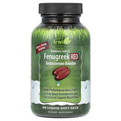 Irwin Naturals, Rojo de fenogreco con potenciador de óxido nítrico, 60 cápsulas blandas líquidas