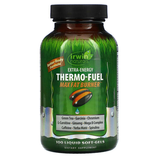 Irwin Naturals, Extra-Energy Thermo-Fuel Max 燃脂劑，100 粒液體軟凝膠