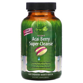 Irwin Naturals, Суперочищающее средство с ягодами асаи, 60 мягких таблеток