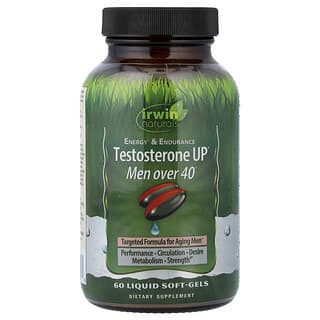 Irwin Naturals, Testosterone UP,40 岁以上男性,60 粒液体软凝胶