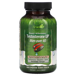 Irwin Naturals, Testosterone UP, Men Over 40, 60 Liquid Soft-Gels
