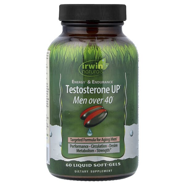 Irwin Naturals Testosterone UP® Men Over 40, 60 Liquid Soft-Gels