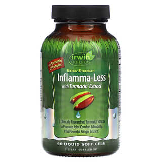 Irwin Naturals, Inflamma-Less 강황 추출물 함유, 엑스트라 스트렝스, 액상 소프트젤 60정