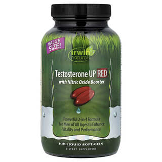 Irwin Naturals, Testosterone UP Red® with Nitric Oxide Booster, 100 Liquid Soft-Gels