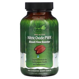 Irwin Naturals, 一氧化氮 PWR，血流促进剂，60 粒液体软凝胶