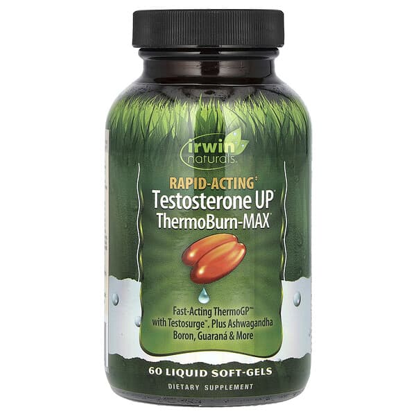 Rapid Acting Testosterone UP®, ThermoBurn-MAX, 60 Liquid Soft-Gels