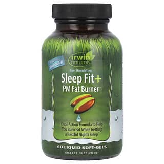 Irwin Naturals‏, Sleep Fit + PM Fat Burner, 60 Liquid Softgels