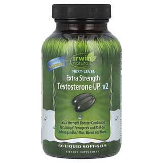 Irwin Naturals, Next Level, Testosterone UP v2, Extra Strength, 60 Liquid Soft-Gels