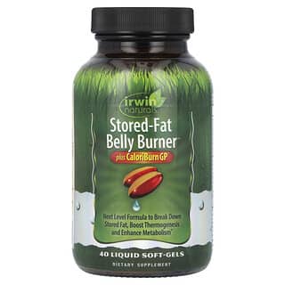Irwin Naturals‏, Stored-Fat Belly Burner, Plus CaloriBurn GP®, 40 Liquid Soft-Gels