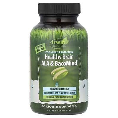 Irwin Naturals, PQQ Healthy Brain ALA & BacoMind®, 60 Liquid Softgels