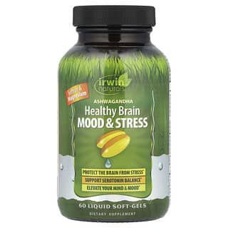 Irwin Naturals, Ashwagandha Healthy Brain Mood & Stress, 60 Liquid Soft-Gels