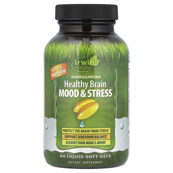 Ashwagandha Healthy Brain Mood & Stress, 60 Liquid Soft-Gels