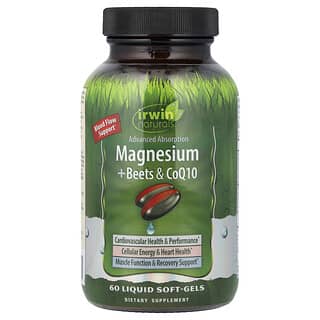 Irwin Naturals, Magnesium + Beets & CoQ10, 60 Liquid Soft-Gels