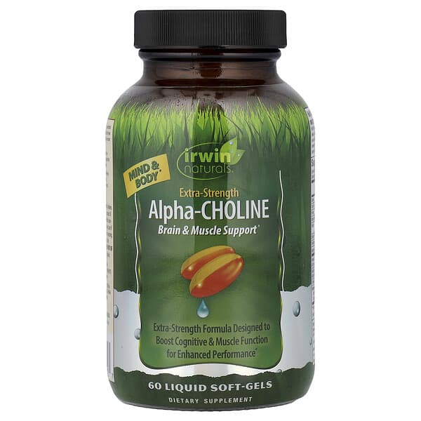 Irwin Naturals, Alpha-Choline, 60 Liquid Softgels