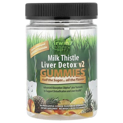 Irwin Naturals, Milk Thistle Liver Cleanse™ 2 Gummies, Pineapple Citrus, 30 Gummies