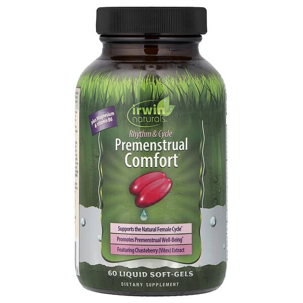 Irwin Naturals, Premenstrual Comfort, 60 Liquid Soft-Gels — product photo 1
