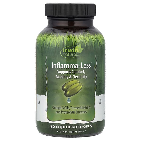 Irwin Naturals, Inflamma-Less液態軟膠囊，80粒