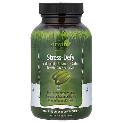 Irwin Naturals, Stress-Defy, 84 Liquid Softgels