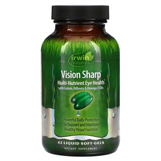 Irwin Naturals, Vision Sharp，複合營養眼部健康，42粒液體軟膠囊