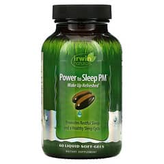 Irwin Naturals, Le pouvoir de dormir PM, 60 gélules liquides