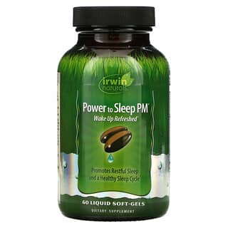 Irwin Naturals, Power to Sleep PM, 60 cápsulas gelatinosas líquidas