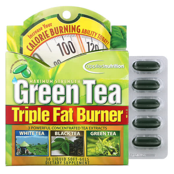 appliednutrition, Green Tea Triple Fat Burner, 30 Liquid Softgels