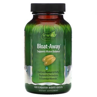 Irwin Naturals, Bloat-Away, диуретик 60 жидких гелевых капсул