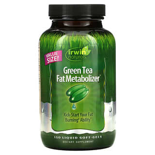 Irwin Naturals, Metabolizador de Gorduras com Chá Verde, 150 cápsulas de gel líquido