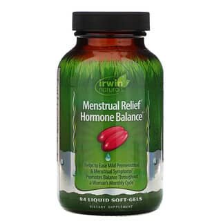 Irwin Naturals, Menstrual Relief Hormone Balance, 84 Liquido en Capsulas de Gel Suave
