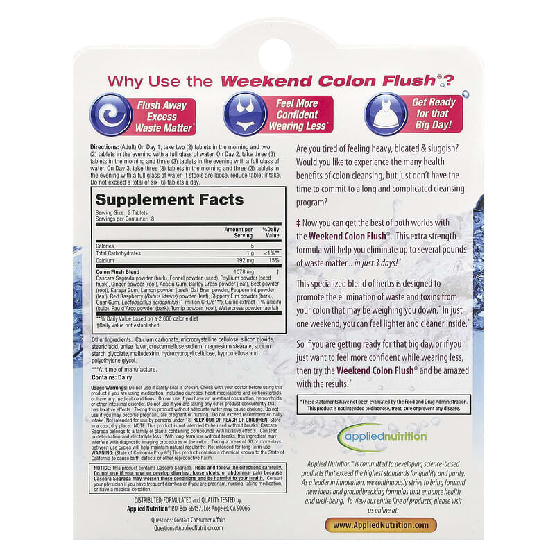 Weekend Colon Flush, 16 Tablets