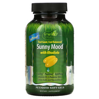 Irwin Naturals, Sunny Mood with Rhodiola, 75 Liquid Soft-Gels